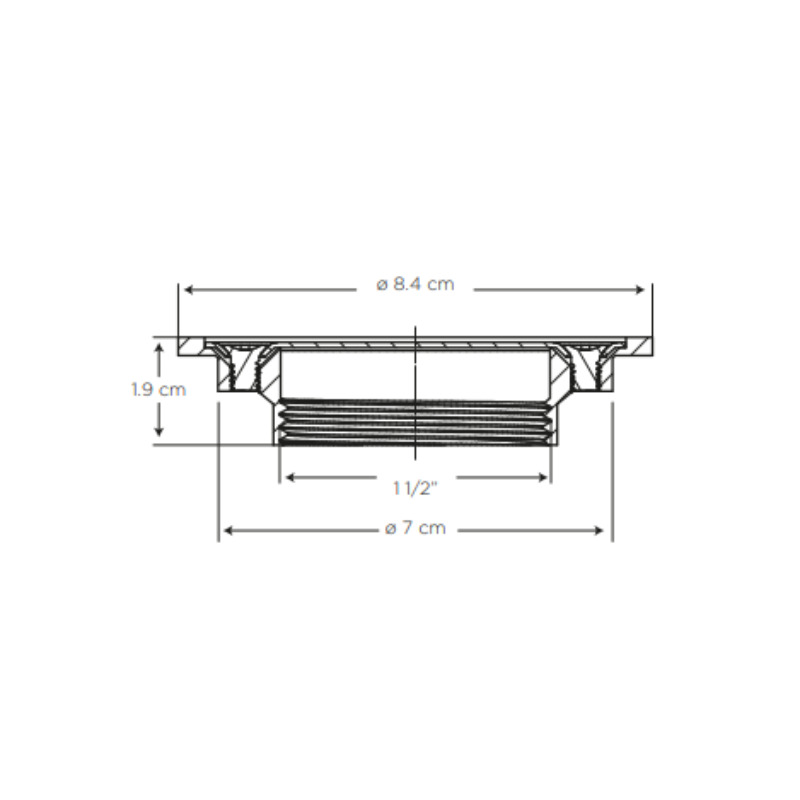 BL REJILLA DE PISO INOXIDABLE 2" CROMO (SZ0020114021BO)                         