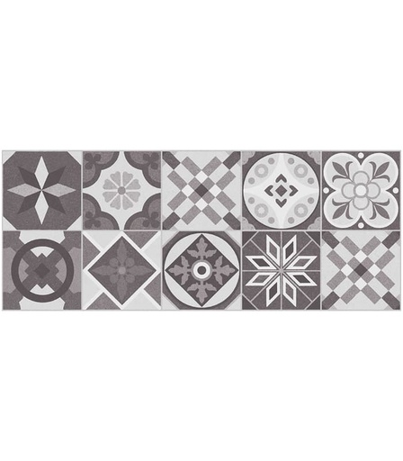 [812292E] CERAMCA   SQUARE GRIS DECO (18.7x46.6) 1.13 MT