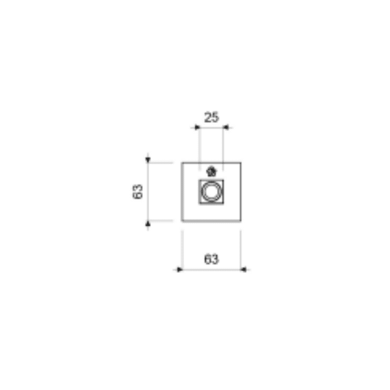 BRAZO CUADRADO FV 15CM P/INS. VERTICAL DE DUCHA (E142.31 CR)