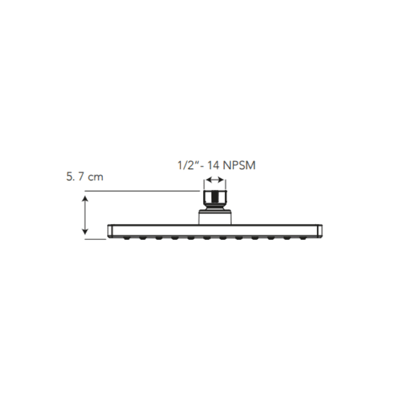 BRIGGS REG. CUADRADA ABS CR 25 CM