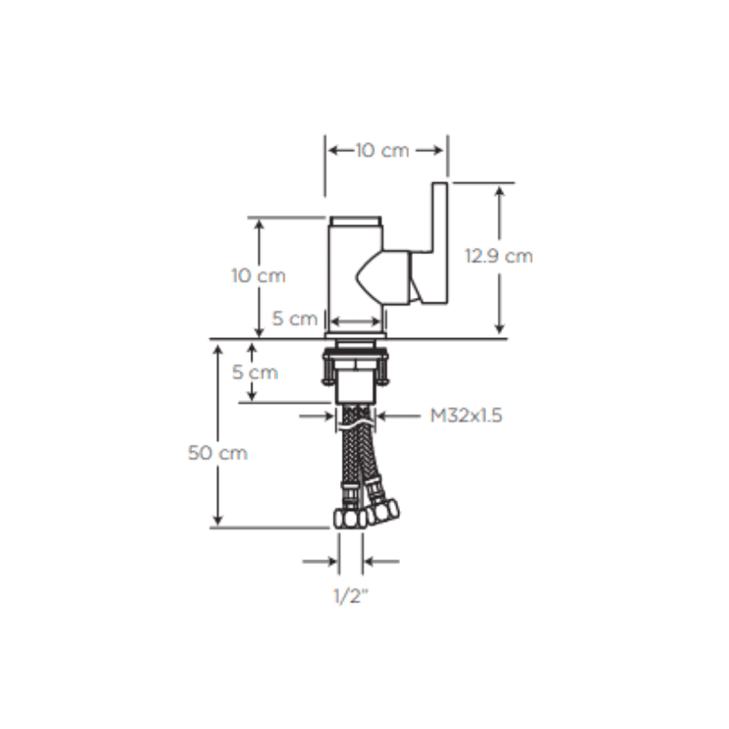 CROMATIC BASE MONOMANDO PARA COCINA CROMO (SG0057933061CE)