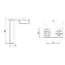 HYDRA DECA GRIFO DE PARED TORNEIRA CON CHAPA DREAM BL (1179.BL87.MT)            