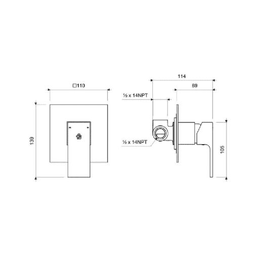 JGO.FV MEZCLADOR MONOCOMANDO P/DUCHA (E108.05/U5 CR)