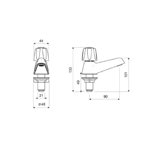 LLAVE FV LAVABO CAPRI (C2230/71 CR)