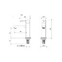 LLAVE INDIVIDUAL FV P/LAVABO DOMINIC (E226.03/85 CR)