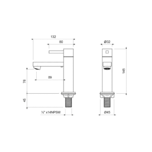 LLAVE INDIVIDUAL FV P/LAVABO DOMINIC (E226.03/85 CR)