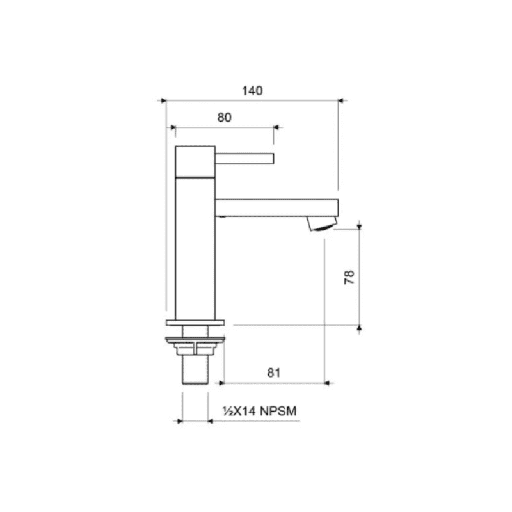 LLAVE INDIVIDUAL FV P/LAVABO DOMINIC (E226/85 CR)