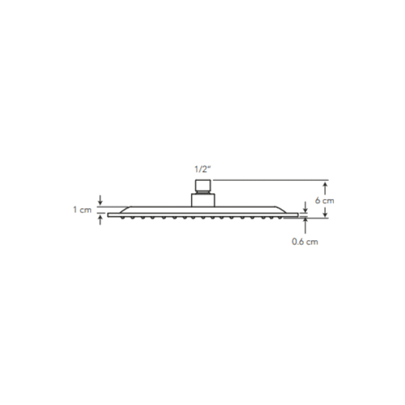 REGADERA REDONDA SLIM ABS 30 CM