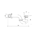 SIFON FV UNIV 1 1/2 PARA COCINA BLANCO (E240 RA 1 1/2 DH BL)