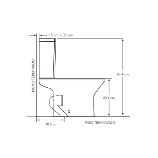 INODORO PARMA DUAL FLUSH BLANCO PISO (JSSI12731301CB)                           