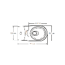 INODORO PARMA DUAL FLUSH BLANCO PISO (JSSI12731301CB)                           