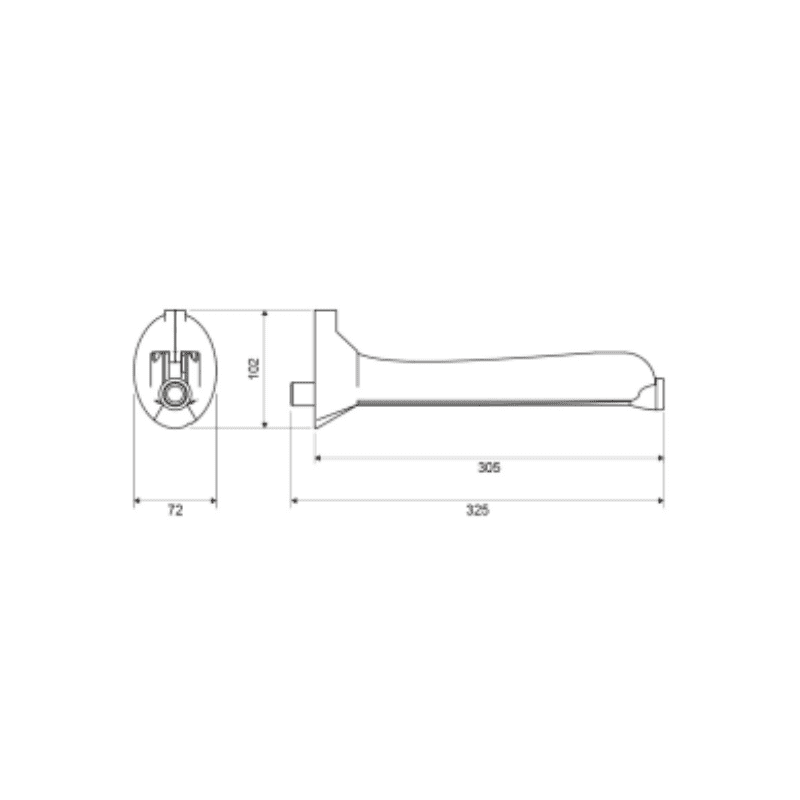 ( 3480.CO.006.E) CANO EX (BRAZO PARA DUCHA)