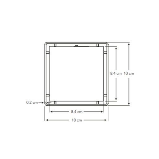 REJILLA INOXIDABLE DISEÑO 10X10- TRAM