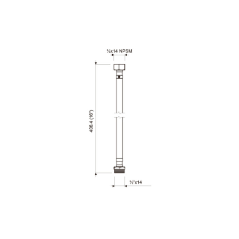 MANGUERA FV FLEXIBLE M1/2*H7/8-16 (E275.02.03.0.1 DH)