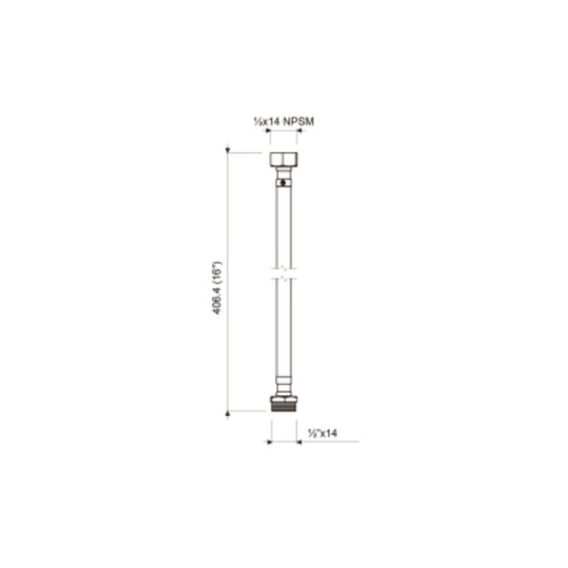 MANGUERA FV FLEXIBLE M1/2*H7/8-16 (E275.02.03.0.1 DH)