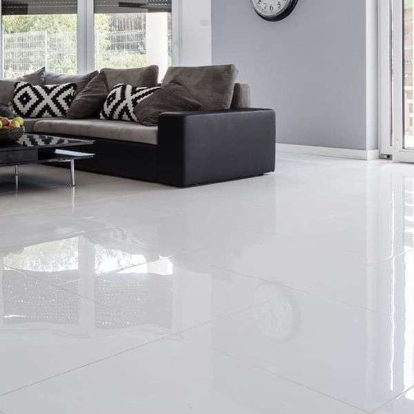 PORCELANATO ECU AGORA BLANCO BRILLANTE RECT STD (60X60) 1.44 MTRS
