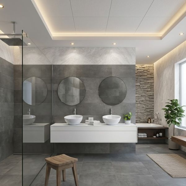 PORCELANATO BENAD MAGNA BETONHOME PEARL RECT (30*90) 1.08 (AB)