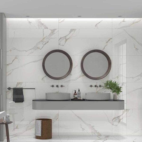 PORC TRN STATUARIO BOTEGA SILVER C1 (60*120) 1.44 M2 (32cj*p)