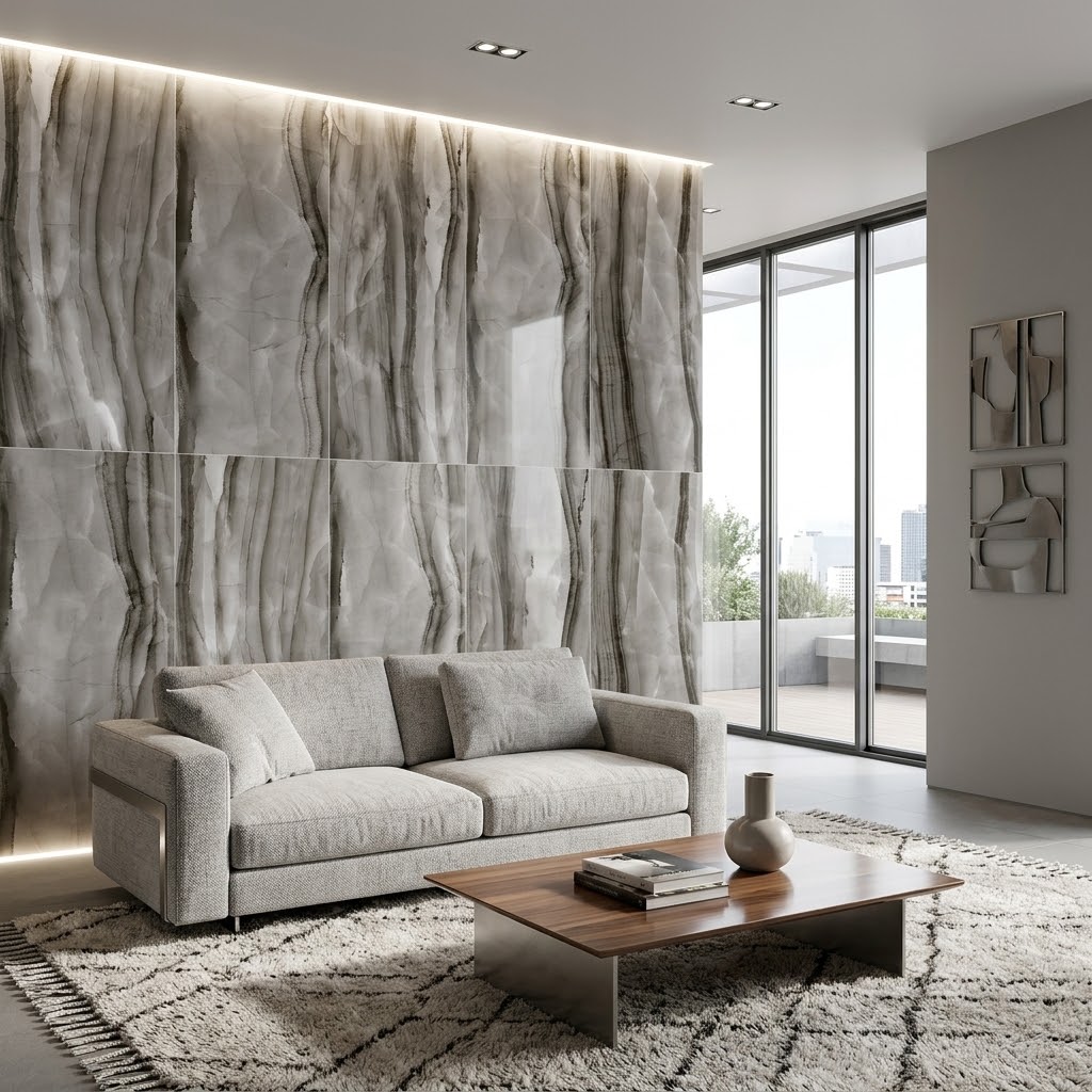 CERAMICA LUME OLYMPUS NERO (45*90) 1.62 MT