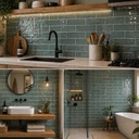 CERAMICA CERAL AQUARELA ESMERALDA C1 (7.5*25) 1.01 M2