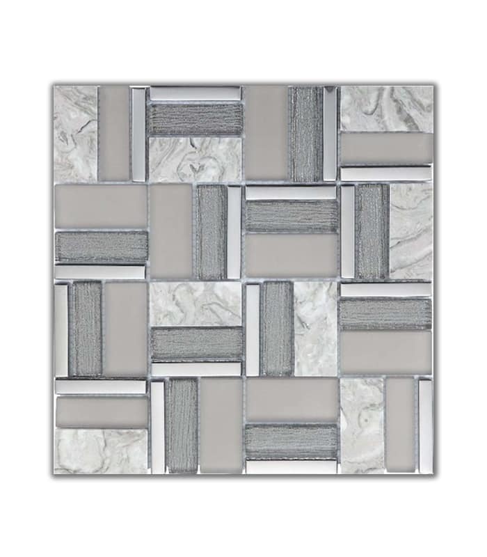 MOSAICO TIME GREY  12 UN