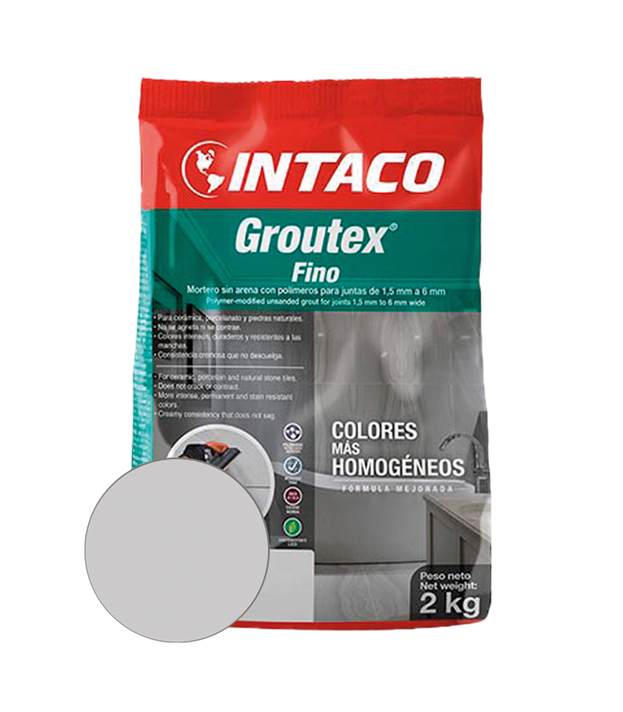 INT GROUTEX FINO GRIS CLARO 2KG