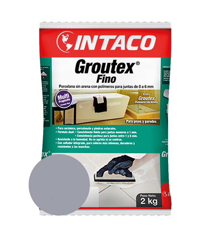 INT GROUTEX FINO GRIS PIEDRA 2KG