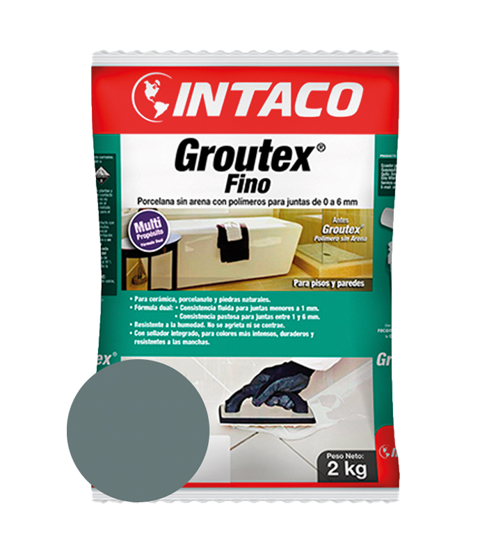 INT GROUTEX FINO GRIS PIZARRA 2KG