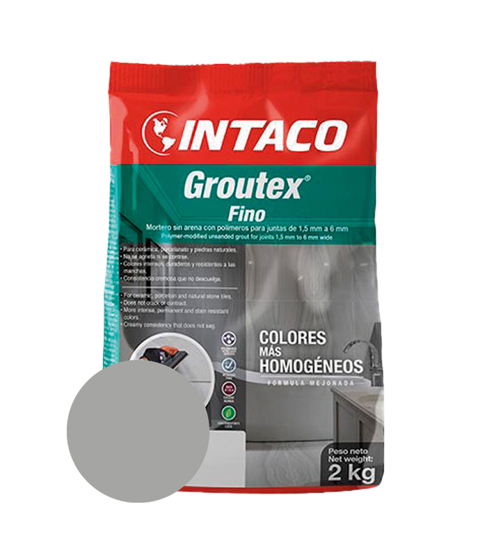 INT GROUTEX FINO PLATA 2KG