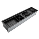 FREGADERO TREN 7817 NANO BLACK (78X17X135) SS