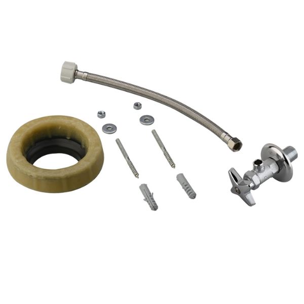 KIT DE INSTALACION FV P/INODORO - LLAVE ANGULAR (ECOM269.01)