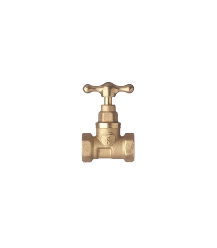 [LLAVFVPASBAJ] LLAVE FV PASO BAJA (H-H) 1/2 "MAN."T"-BRONCE (E471.13 BR)