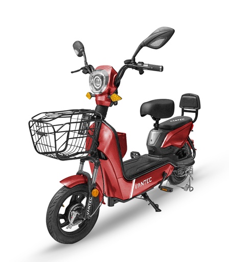 [MOTOELECTECORJO] MOTOCICLETA ELECTRICA VANTEC ECORIDE ROJO ST-15 500W